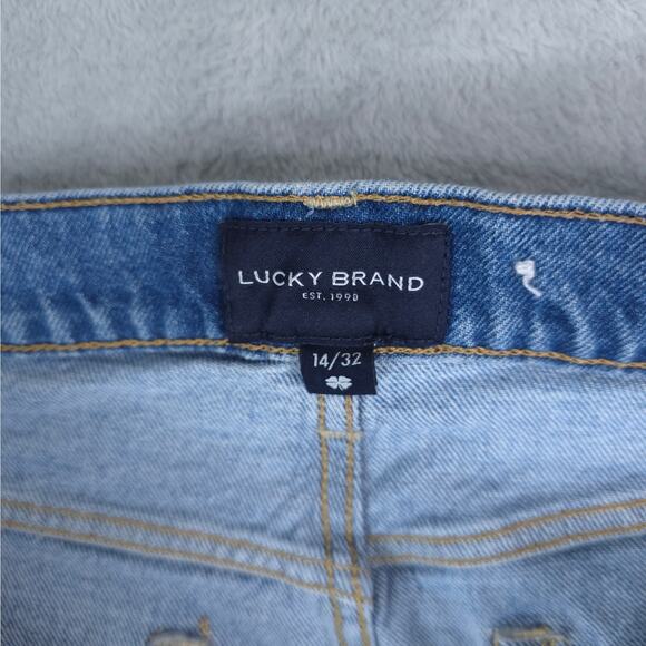 Lucky Brand Shorts Womens 14/32 Mom High Rise Short Button Fly Stretch Denim - Picture 5 of 12